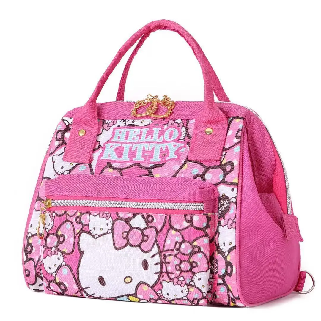 

Hello Kitty Backpack Children's Tutorial Backpack Fashion Large Capacity Mom Bag Hand-Carrying Backpack