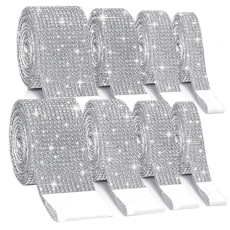Ленты со стразами 8 рулонов, серебряная самоклеящаяся лента с кристаллами и бриллиантами для украшения автомобиля «сделай сам», декоративн...
Ленты со стразами 8 рулонов, серебряная самоклеящаяся лента с кристаллами и бриллиантами для украшения автомобиля «сделай сам», декоративн...