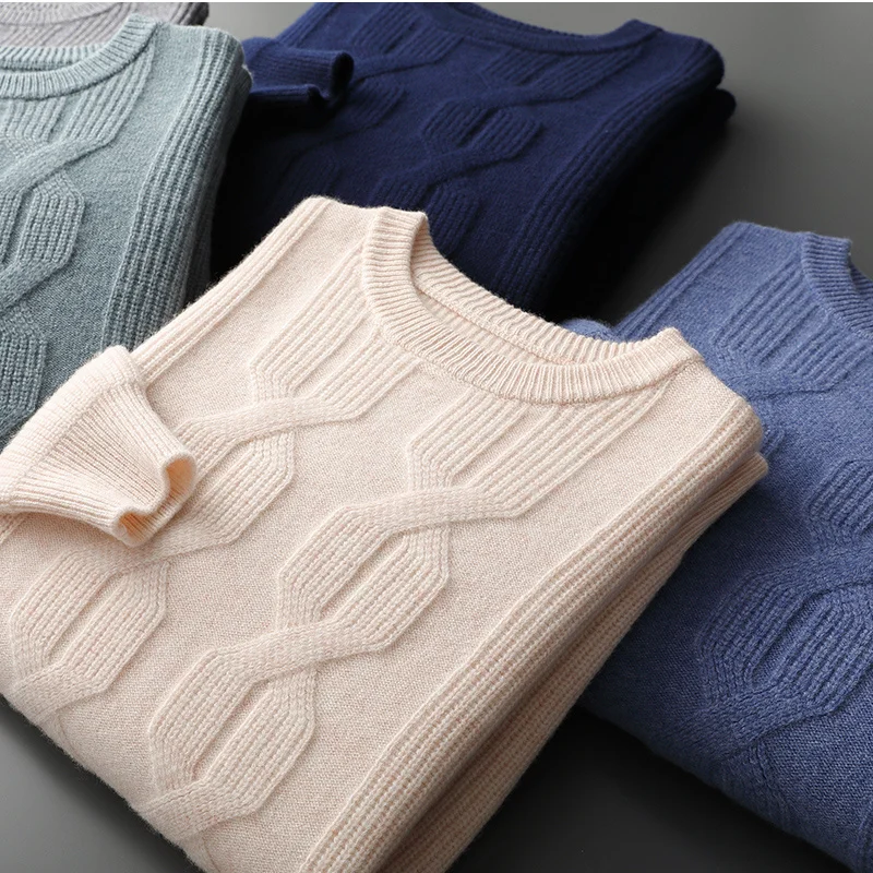 Men's 100% Pure Wool Sweaters Soft O-Neck Casual Thicken Pullovers Winter Long Sleeve High Quanlity Tops 5 Colors Jumper S-3XL
Men's 100% Pure Wool Sweaters Soft O-Neck Casual Thicken Pullovers Winter Long Sleeve High Quanlity Tops 5 Colors Jumper S-3XL