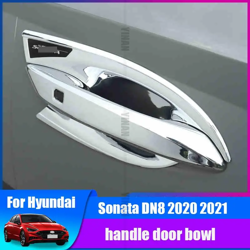 

For Hyundai Sonata DN8 2020 2021 Car Handle Door Bowl Protective Cover Retrofit Exterior Kit