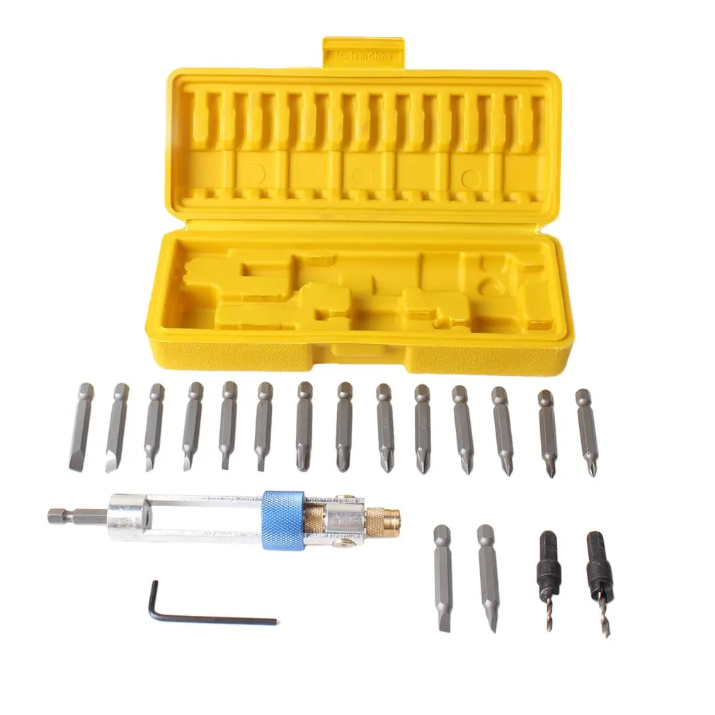 1 Set Half Time Drill 20 bits High Speed Steel Drill Driver Double Use Hand Screwdriver Head With Case Multi-functional Tools 
1 Set Half Time Drill 20 bits High Speed Steel Drill Driver Double Use Hand Screwdriver Head With Case Multi-functional Tools