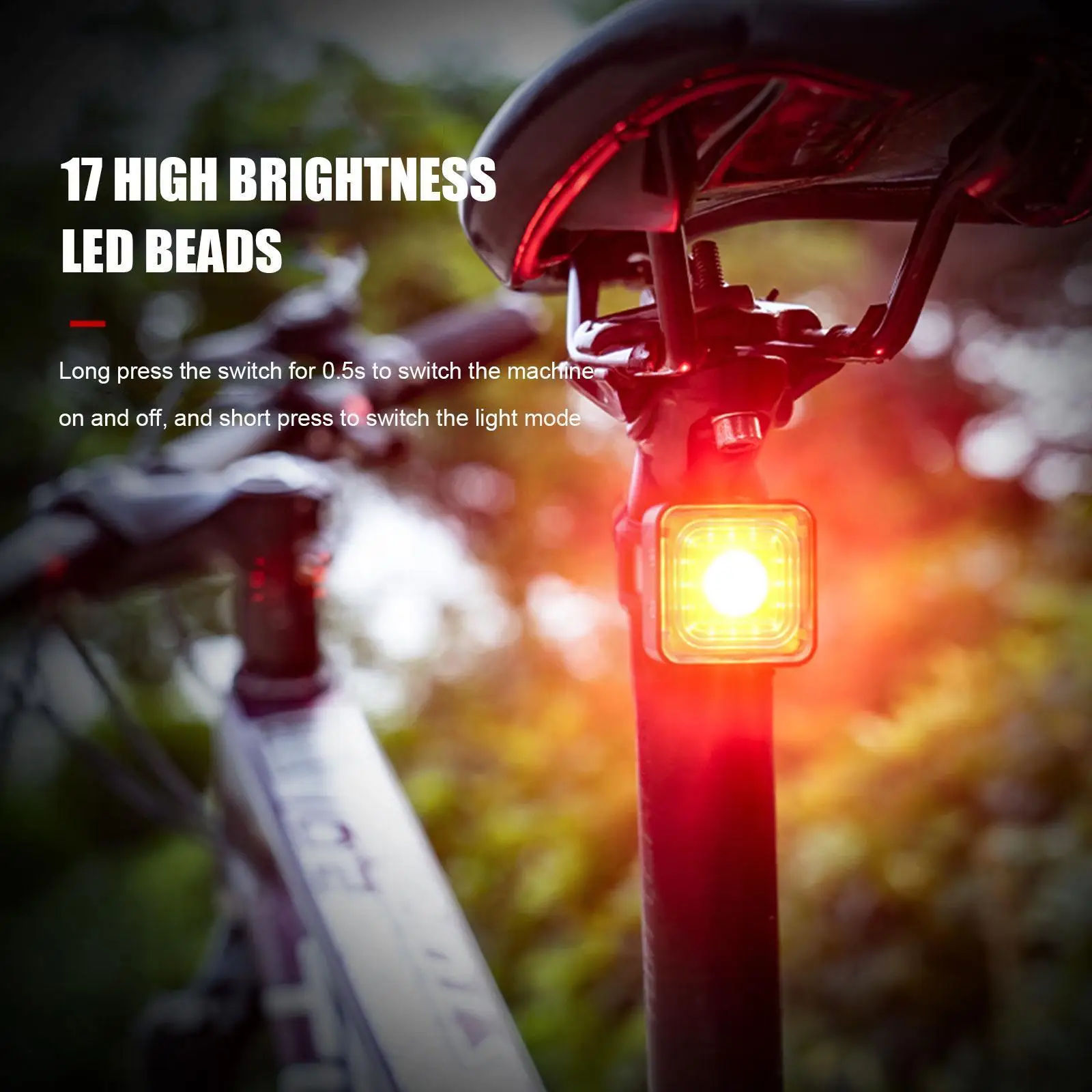 17 Led Intelligent Induction Brake Tail Light Auto Lamp Usb Tail Start Cycling Stop Rear Waterproof Charging Ipx6 Brake L5a4
17 Led Intelligent Induction Brake Tail Light Auto Lamp Usb Tail Start Cycling Stop Rear Waterproof Charging Ipx6 Brake L5a4
