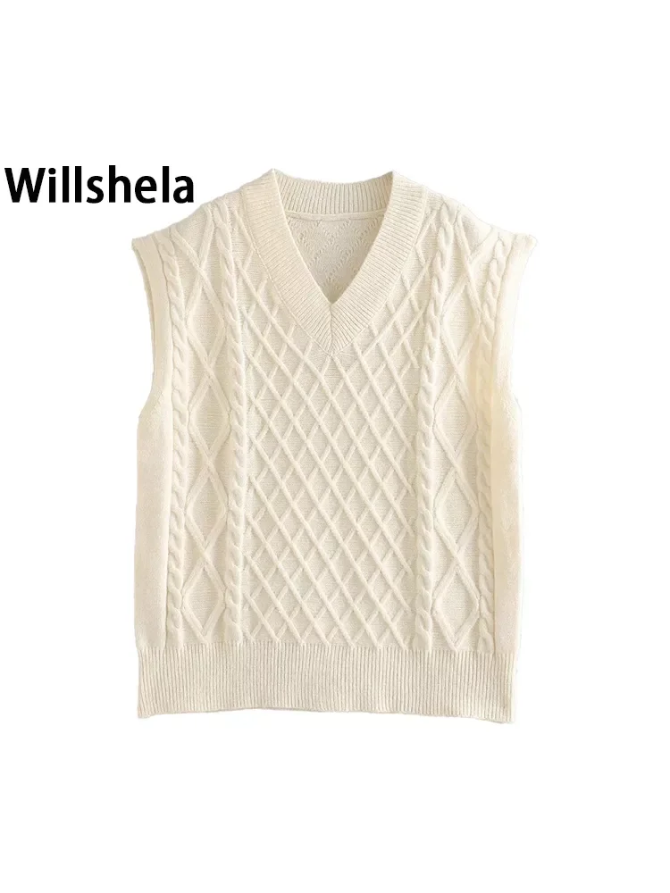 2021 New Spring Winter Women Cable-Knit Sweater Vest Oversized V-Neck Woman Sweaters Casual Fashion Elegant Lady Pullover Tops
2021 New Spring Winter Women Cable-Knit Sweater Vest Oversized V-Neck Woman Sweaters Casual Fashion Elegant Lady Pullover Tops