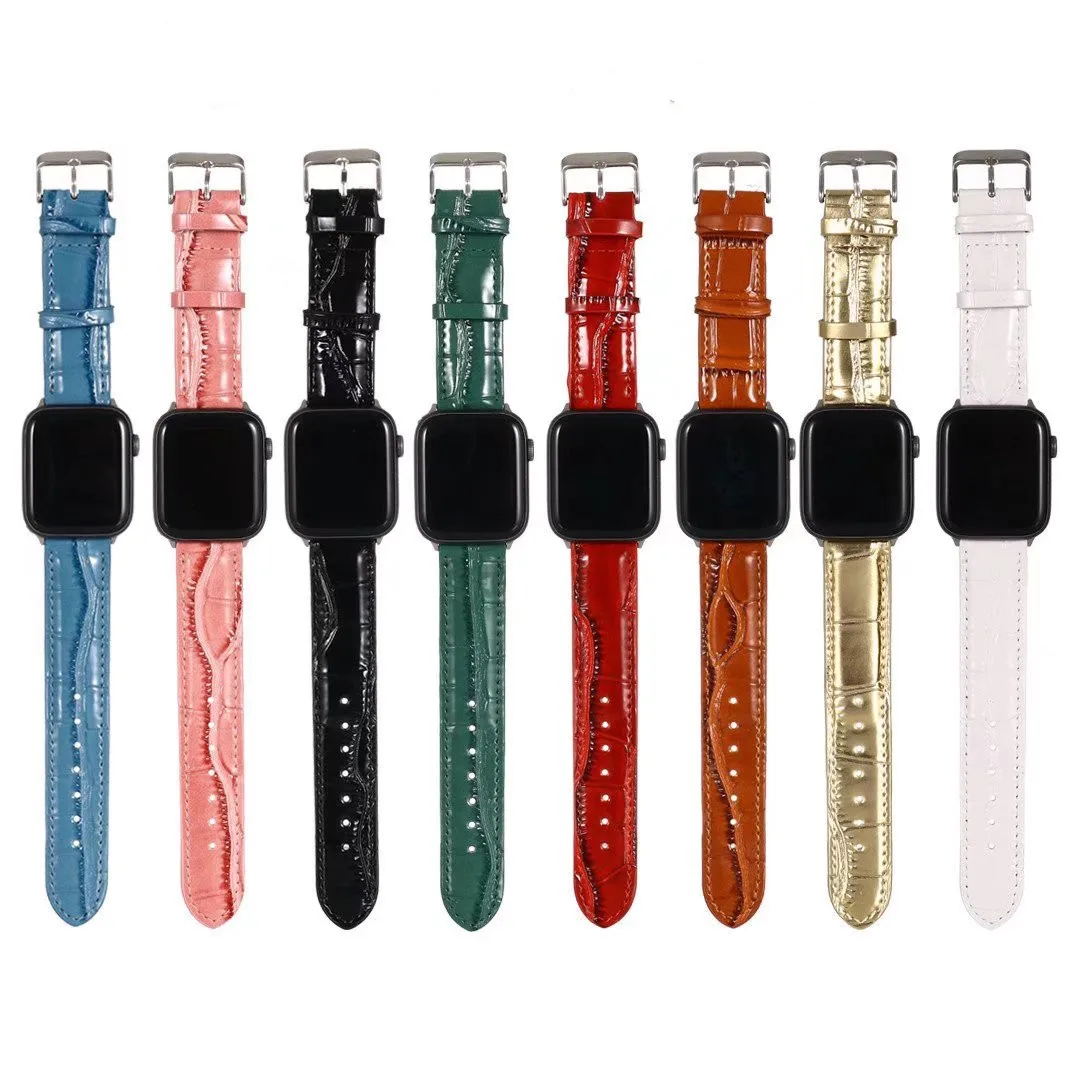 Crocodile Grain Leather Watch Strap For Apple 1/2/3/4/5/6 Generation Model Size 38/40/41/42/44/45MM
Crocodile Grain Leather Watch Strap For Apple 1/2/3/4/5/6 Generation Model Size 38/40/41/42/44/45MM