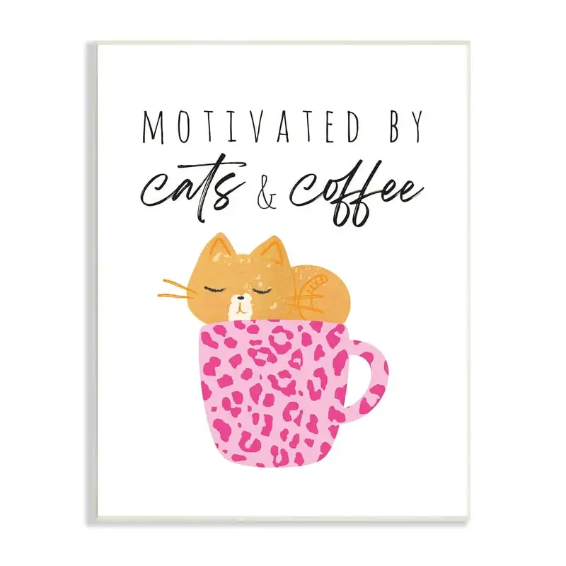 Industries Cats and Coffee Motivation Pink Cheetah Print Mug, 10 x 15, Design by Jennifer McCully
Industries Cats and Coffee Motivation Pink Cheetah Print Mug, 10 x 15, Design by Jennifer McCully