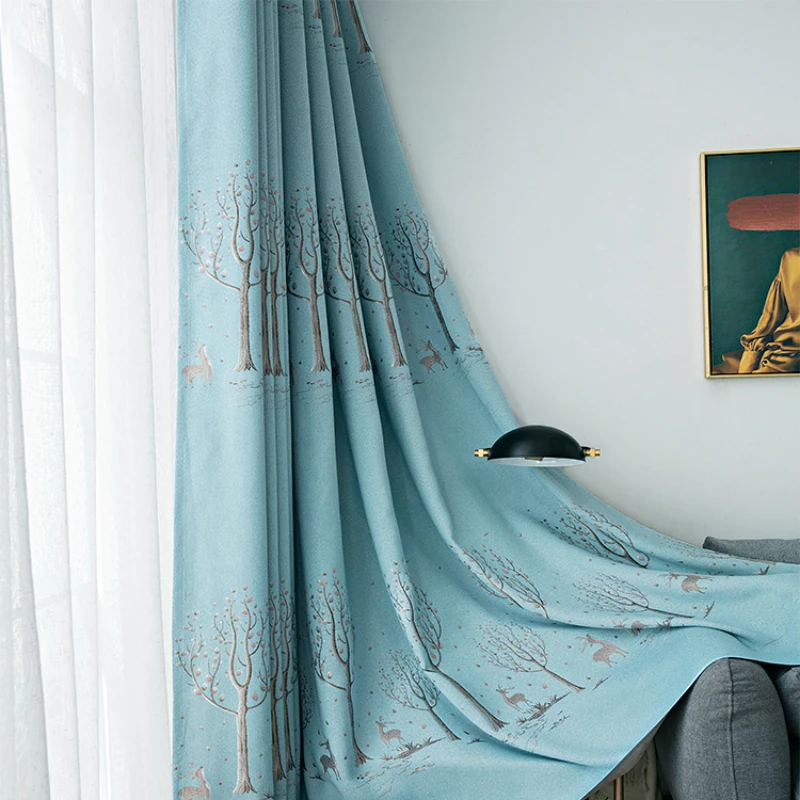 Landscape Painting Curtain Fabric Thickened Blackout Jacquard Fabric Living Room Dining Room Study Finished Curtain Ly
Landscape Painting Curtain Fabric Thickened Blackout Jacquard Fabric Living Room Dining Room Study Finished Curtain Ly