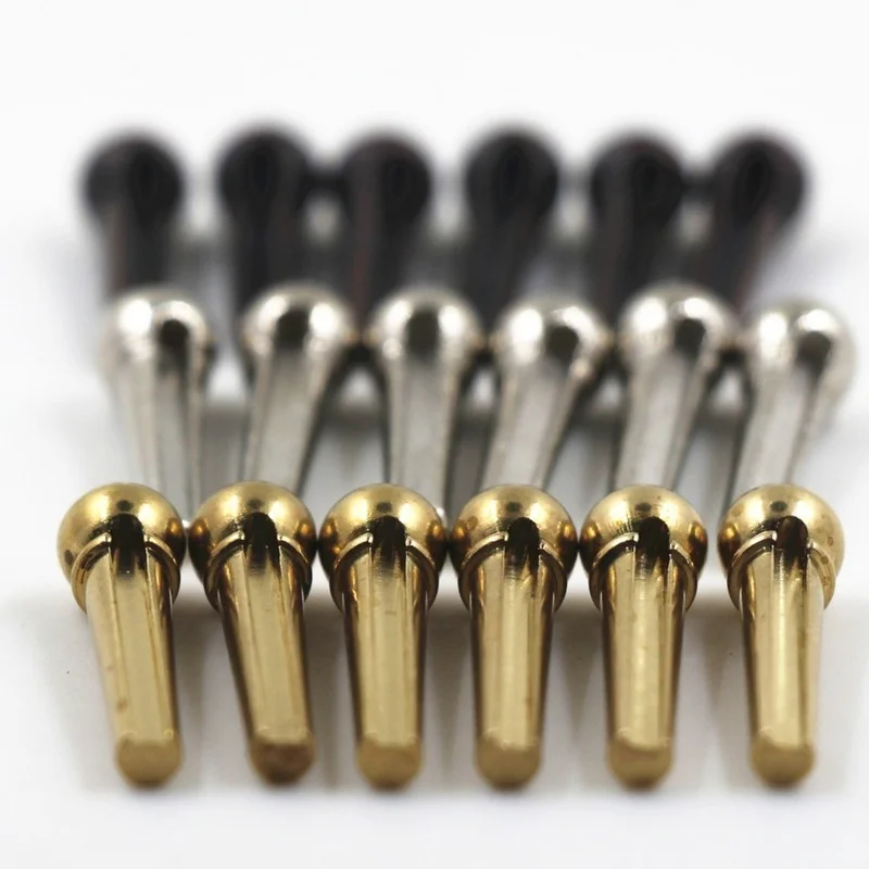 6pcs Metal Acoustic Guitar Bridge Pins Guitar Strings Fixed Cone String Pins String Nails Brass
6pcs Metal Acoustic Guitar Bridge Pins Guitar Strings Fixed Cone String Pins String Nails Brass