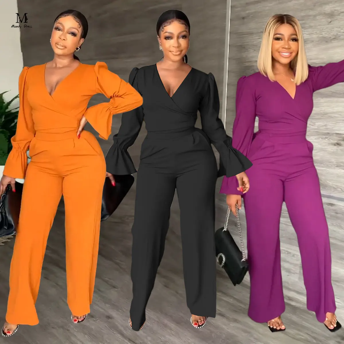 Elegant Office Lady Outfits Women Two Piece Set Flare Sleeve V Neck Plus Size Clothing Fall Winter Casual 2 Piece Suit
Elegant Office Lady Outfits Women Two Piece Set Flare Sleeve V Neck Plus Size Clothing Fall Winter Casual 2 Piece Suit