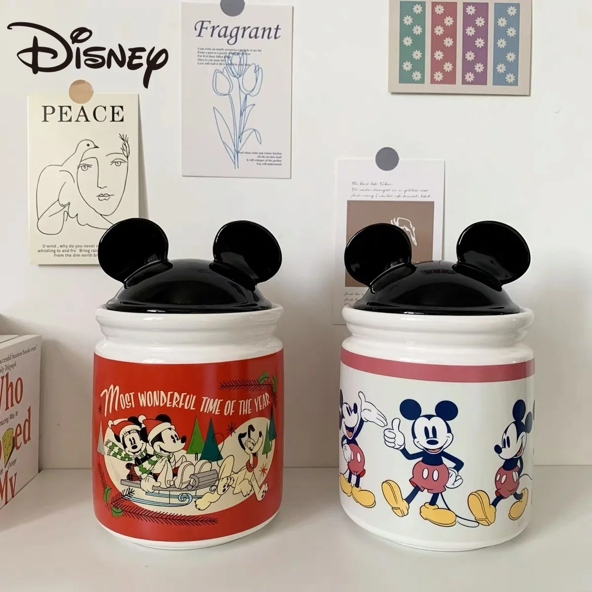 Disney Mickey Minnie Ceramic storage jar Cartoon creative storage jar Candy jar Birthday gift cute jar
Disney Mickey Minnie Ceramic storage jar Cartoon creative storage jar Candy jar Birthday gift cute jar
