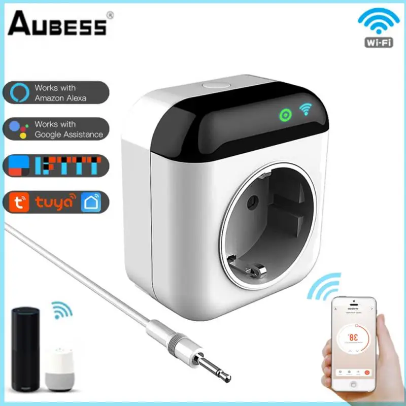 15A Wireless Plug, Intelligent WiFi Thermostat, Output, Temperature Controller, Application Voice Control Support Alexa Google
15A Wireless Plug, Intelligent WiFi Thermostat, Output, Temperature Controller, Application Voice Control Support Alexa Google