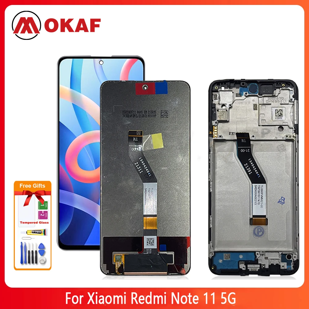 OKANFU New Original For Xiaomi Redmi Note 11 5G LCD Display Touch Screen Digitizer Panel For Redmi Note 11 Screen Replacement
OKANFU New Original For Xiaomi Redmi Note 11 5G LCD Display Touch Screen Digitizer Panel For Redmi Note 11 Screen Replacement