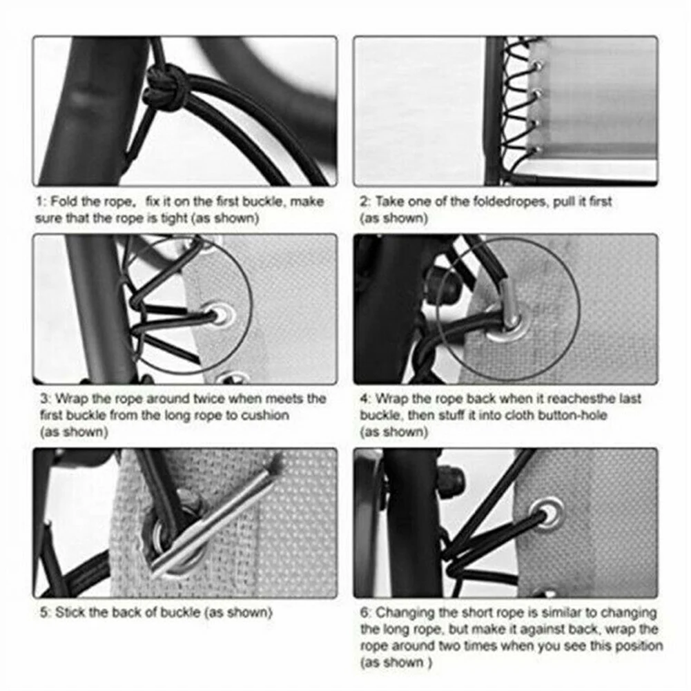 4pcs Elastic Cord Ropes For Reclining Garden Sun Lounger Chairs Outdoor Anti-gravity Bungee Chair Lace Cord Oxford
4pcs Elastic Cord Ropes For Reclining Garden Sun Lounger Chairs Outdoor Anti-gravity Bungee Chair Lace Cord Oxford