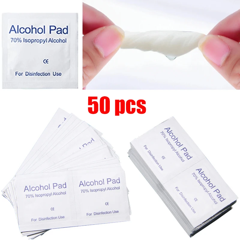 50Pcs Disposable Alcohol Pad Portable Disinfection Cotton Nail Piercing Alcohol Wipe Pad Phone Screen Glasses Car Cleaning Wipes
50Pcs Disposable Alcohol Pad Portable Disinfection Cotton Nail Piercing Alcohol Wipe Pad Phone Screen Glasses Car Cleaning Wipes