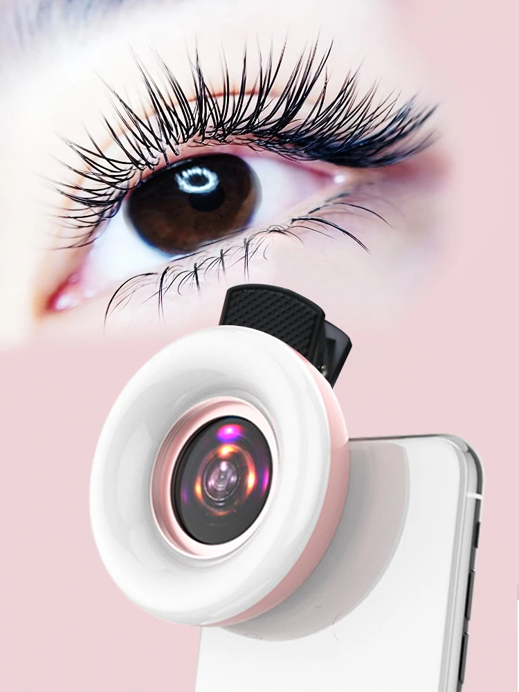 Macro Lens for Mobile 15X Fill Ring Light Selfie Live Lamp Camera Lens with LED Universal Flash Smartphone Portable Light Clip
Macro Lens for Mobile 15X Fill Ring Light Selfie Live Lamp Camera Lens with LED Universal Flash Smartphone Portable Light Clip