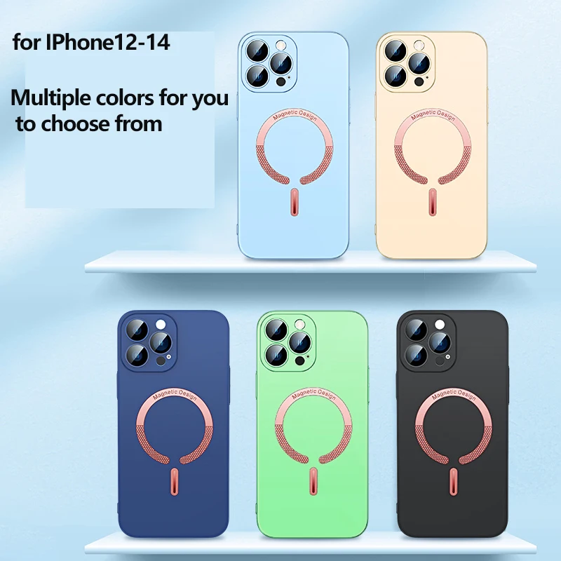 Suitable for iPhone12 13 14promax fall proof+lens dual protection fashionable mobile phone protective case with magnetic suction 
Suitable for iPhone12 13 14promax fall proof+lens dual protection fashionable mobile phone protective case with magnetic suction