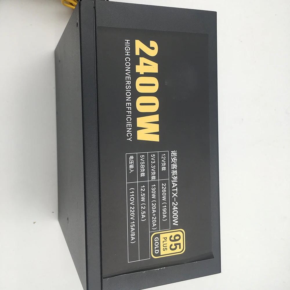 Блок питания 2400 Вт для майнинга биткоинов, ATX 2400 Вт для майнинга, для передачи данных, поддержка 8 графических карт
Блок питания 2400 Вт для майнинга биткоинов, ATX 2400 Вт для майнинга, для передачи данных, поддержка 8 графических карт