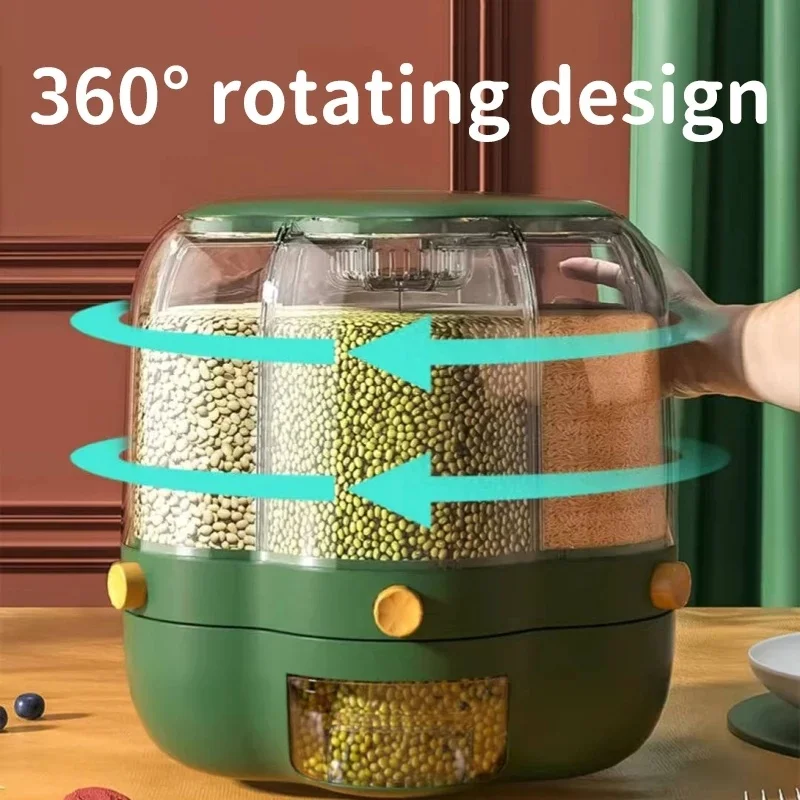 Rotatable Jars for Bulk Cereals Rice Barrels Separated Containers Sealed Insectproof Tank Grain Dispenser Kitchen Storage Box
Rotatable Jars for Bulk Cereals Rice Barrels Separated Containers Sealed Insectproof Tank Grain Dispenser Kitchen Storage Box