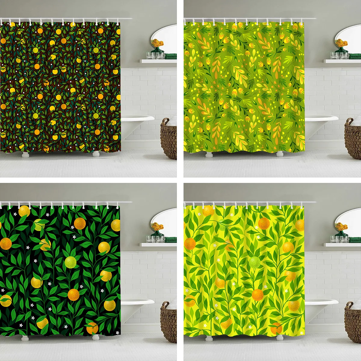 OLYGA Orange Lemon Fruit Background Printing Shower Curtain Polyester Bathroom Curtain Bathtub Curtain Hanging Curtain With Hook
OLYGA Orange Lemon Fruit Background Printing Shower Curtain Polyester Bathroom Curtain Bathtub Curtain Hanging Curtain With Hook