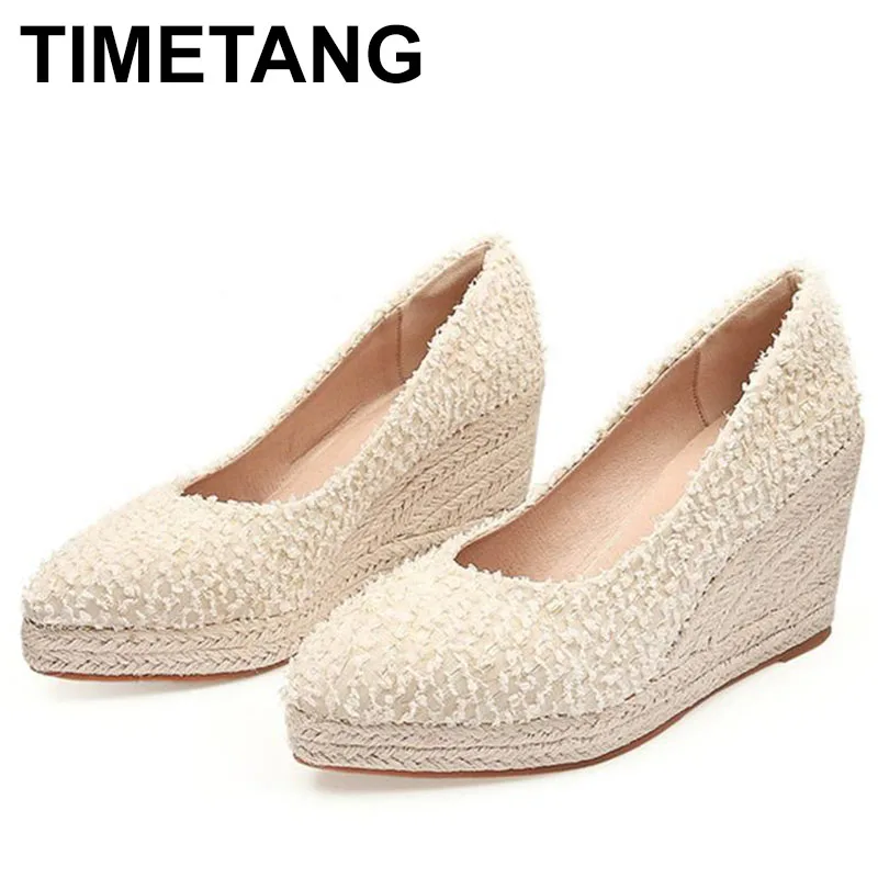 Новые женские туфли-лодочки на танкетке и высоком каблуке, модные женские туфли-лодочки на платформе со шнуровкой, женская обувь для весны и осени
Новые женские туфли-лодочки на танкетке и высоком каблуке, модные женские туфли-лодочки на платформе со шнуровкой, женская обувь для весны и осени