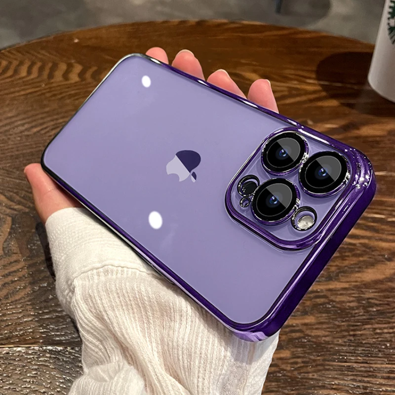 Luxury Plating Frame Transparent Soft Silicone Case for iPhone 14 Plus 13 12 11 Pro Max Mini X XS XR SE 2022 8 7 Clear TPU Cover
Luxury Plating Frame Transparent Soft Silicone Case for iPhone 14 Plus 13 12 11 Pro Max Mini X XS XR SE 2022 8 7 Clear TPU Cover