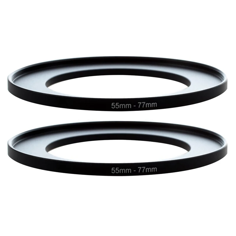 2X Metal 55mm-77mm Camera Step Up Filter Ring Adapter 55-77
2X Metal 55mm-77mm Camera Step Up Filter Ring Adapter 55-77
