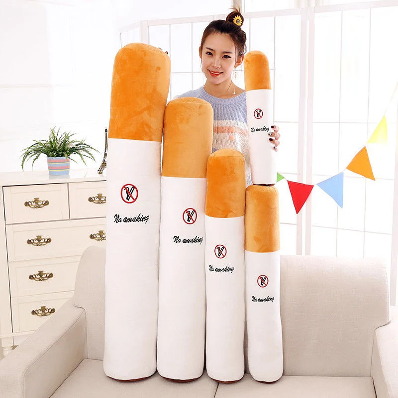 30-75cm Creative Smoking Cylindrical Sleeping Cushion Cigarette Pillow Smulation Plush Toys Fashion Boyfriend Birthday Gift
30-75cm Creative Smoking Cylindrical Sleeping Cushion Cigarette Pillow Smulation Plush Toys Fashion Boyfriend Birthday Gift