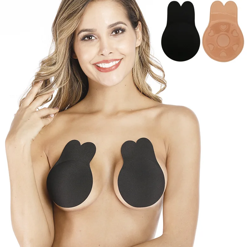 Women Push Up Bras Self Adhesive Silicone Strapless Invisible Bra Reusable Sticky Breast Lift Tape Rabbit Nipple Cover Bra Pads
Women Push Up Bras Self Adhesive Silicone Strapless Invisible Bra Reusable Sticky Breast Lift Tape Rabbit Nipple Cover Bra Pads