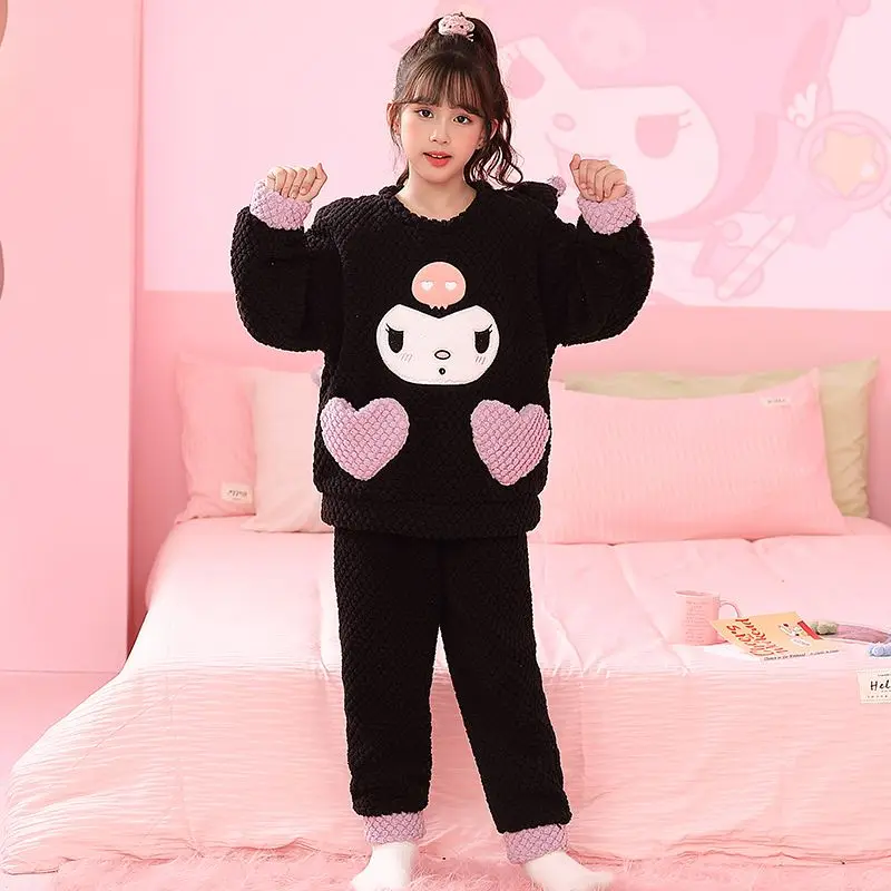 Kawaii Sanrio Cinnamoroll Anime Kuromi Winter Warm Pajamas Cute Cartoon Pochacco Long Sleeve Trousers Lovely Toys for Girls
Kawaii Sanrio Cinnamoroll Anime Kuromi Winter Warm Pajamas Cute Cartoon Pochacco Long Sleeve Trousers Lovely Toys for Girls