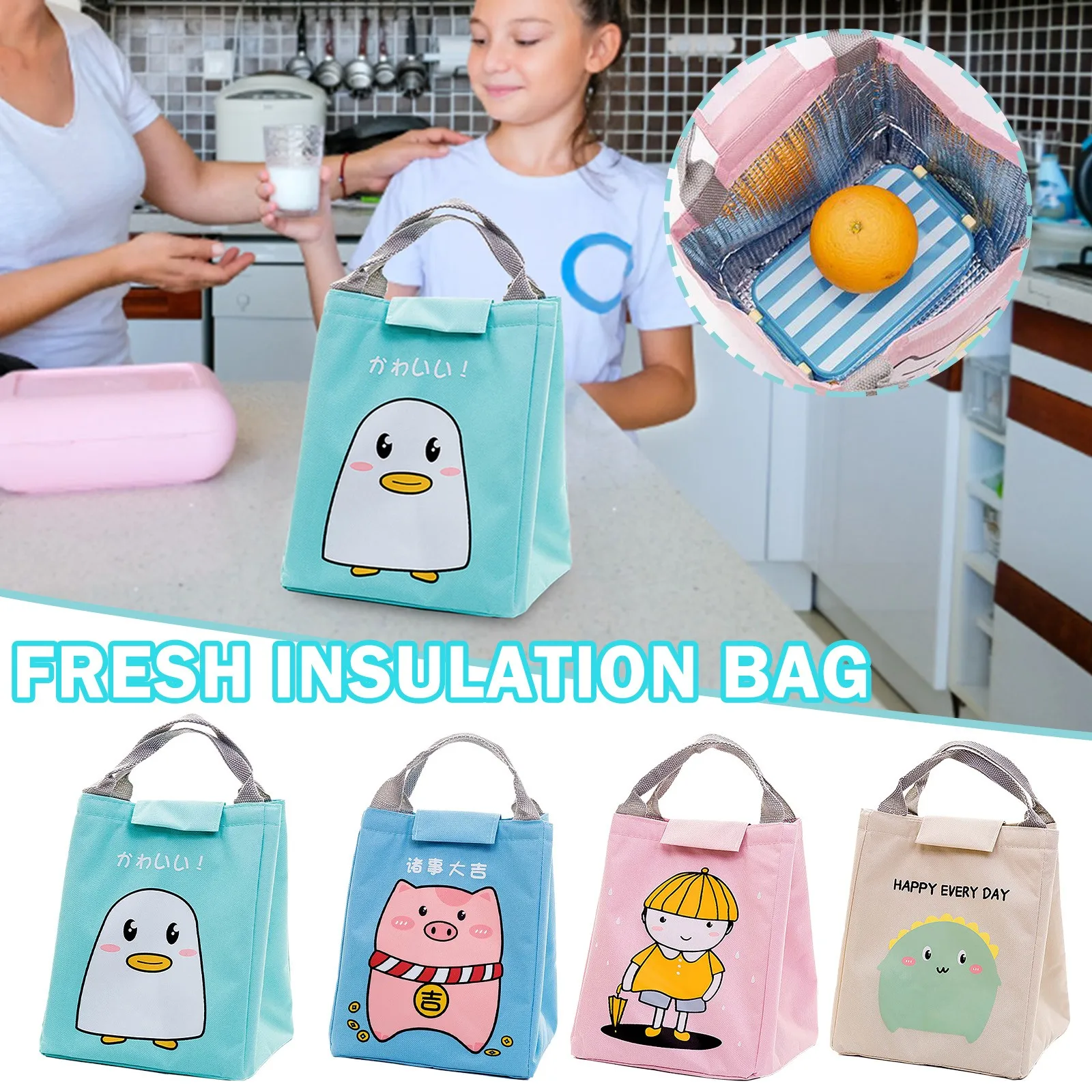 Fresh Insulation Creative Thickened Lunch Box Cute Pet Pattern Portable Bento Bags Thermal Handbag Outdoor Picnic Work Travel
Fresh Insulation Creative Thickened Lunch Box Cute Pet Pattern Portable Bento Bags Thermal Handbag Outdoor Picnic Work Travel