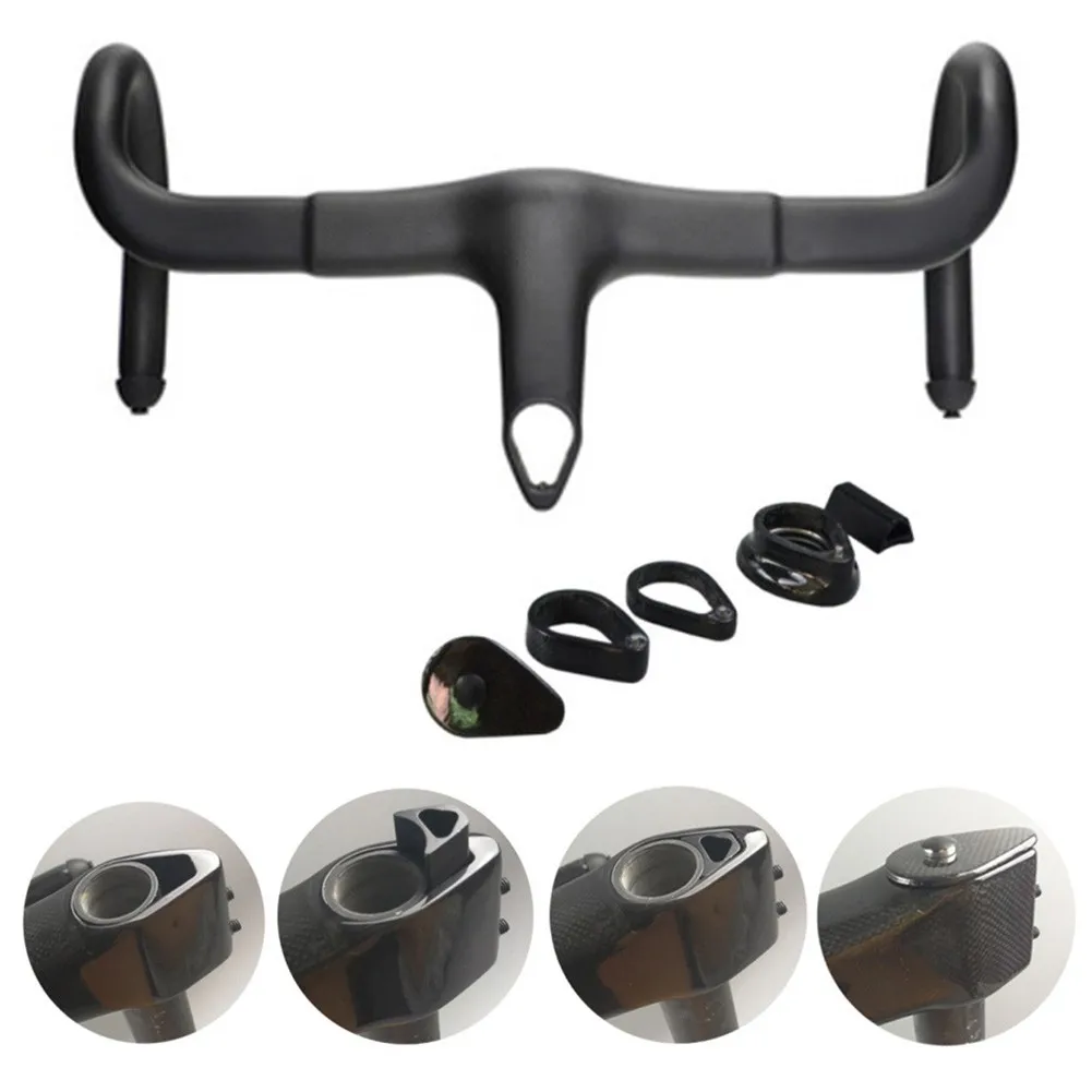 Bike Bicycle Integrated Handle Bar T800 1K Carbon Fiber Integrated Road Bike Handle Bar + Spacer Accessories 400-440mm
Bike Bicycle Integrated Handle Bar T800 1K Carbon Fiber Integrated Road Bike Handle Bar + Spacer Accessories 400-440mm