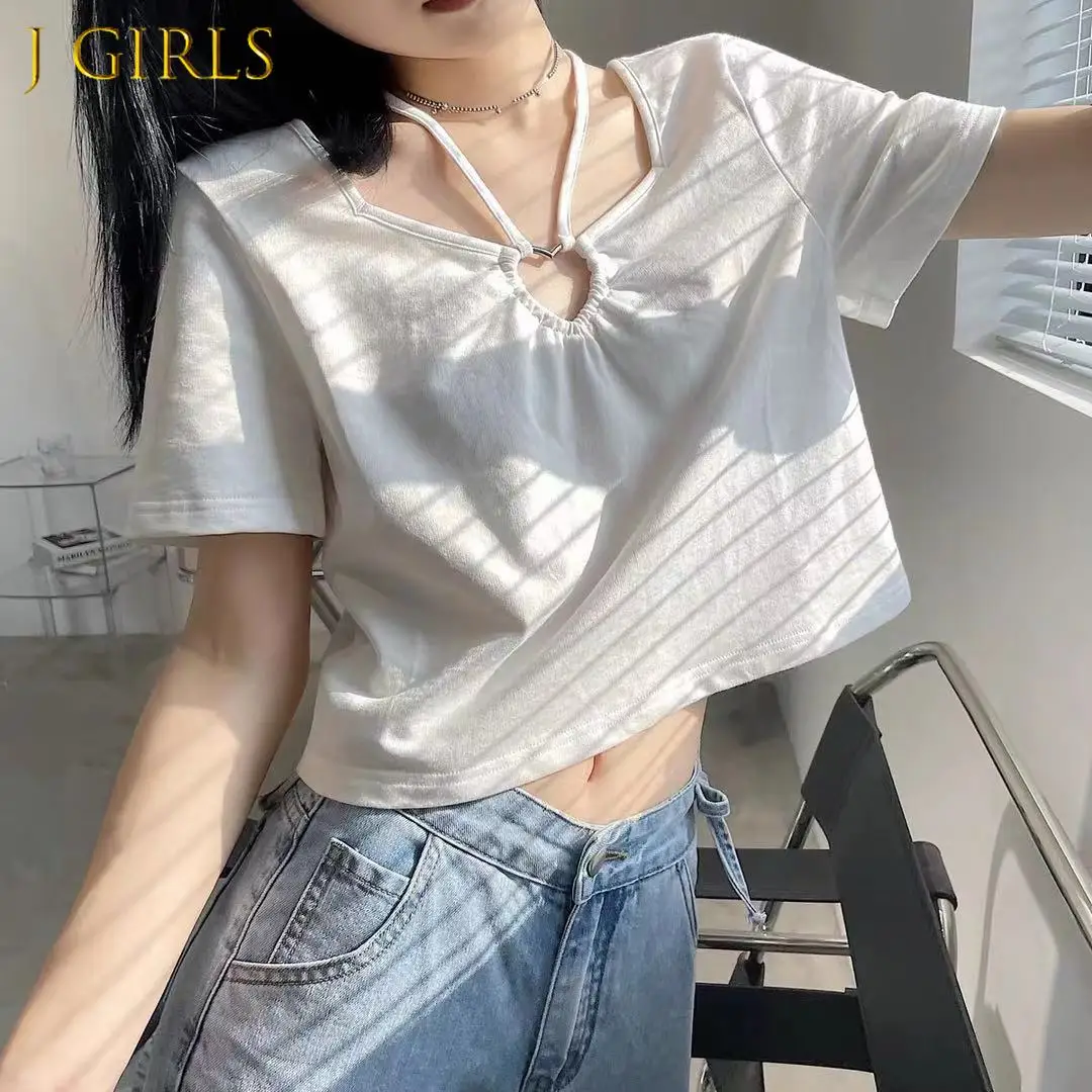 Short Sleeve T-shirts Women Bandage Pure Color Loose Students All-match Summer Korean Style Design Crop Top Ladies Soft Leisure
Short Sleeve T-shirts Women Bandage Pure Color Loose Students All-match Summer Korean Style Design Crop Top Ladies Soft Leisure