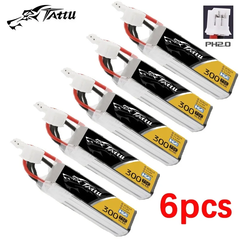 Обновленная литий-полимерная батарея TATTU 300 мАч 3S 11,4 в 75C с разъемом PH2.0 для радиоуправляемого вертолета квадрокоптера FPV Запчасти для гоночного дрона батарея 11,4 в
Обновленная литий-полимерная батарея TATTU 300 мАч 3S 11,4 в 75C с разъемом PH2.0 для радиоуправляемого вертолета квадрокоптера FPV Запчасти для гоночного дрона батарея 11,4 в