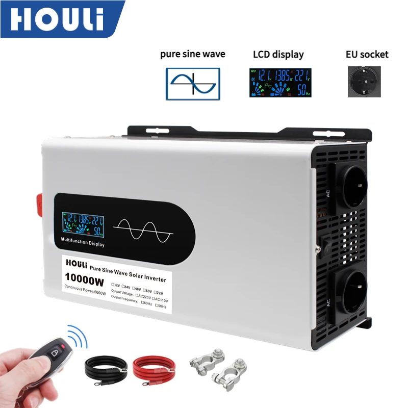 

Houli inverter 12v 24V 220V pure sinus 5000 W 6000 W 7000 W 8000 W 10000 W generators 220V for home