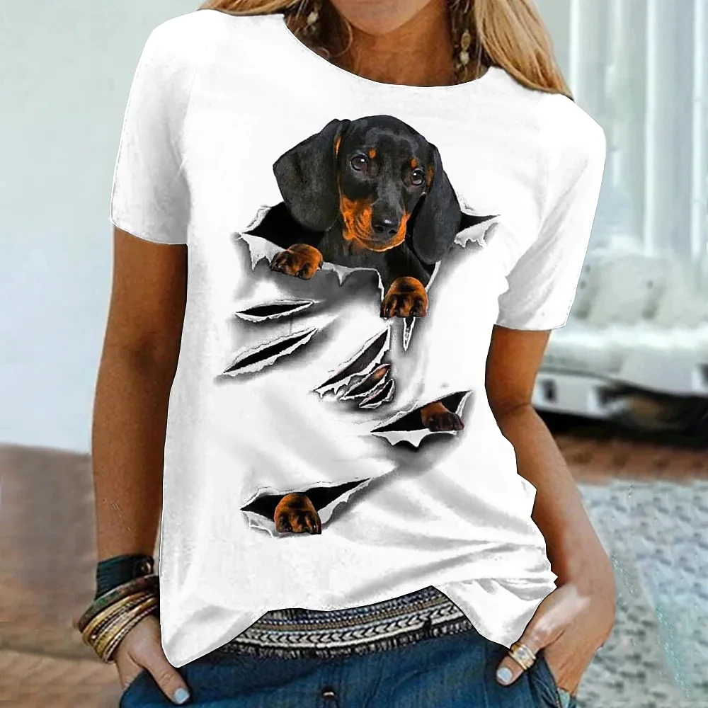 Women's Plus Size Tops T shirt Tee Cat Short Sleeve Crewneck Basic Preppy Daily Holiday Cotton Spandex Jersey Spring Summer
Women's Plus Size Tops T shirt Tee Cat Short Sleeve Crewneck Basic Preppy Daily Holiday Cotton Spandex Jersey Spring Summer