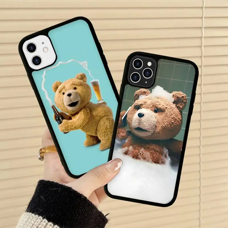 Cartoon Teddy Bear Phone Case Silicone PC+TPU Case for iPhone 11 12 13 Pro Max 8 7 6 Plus X SE XR Hard Fundas
Cartoon Teddy Bear Phone Case Silicone PC+TPU Case for iPhone 11 12 13 Pro Max 8 7 6 Plus X SE XR Hard Fundas