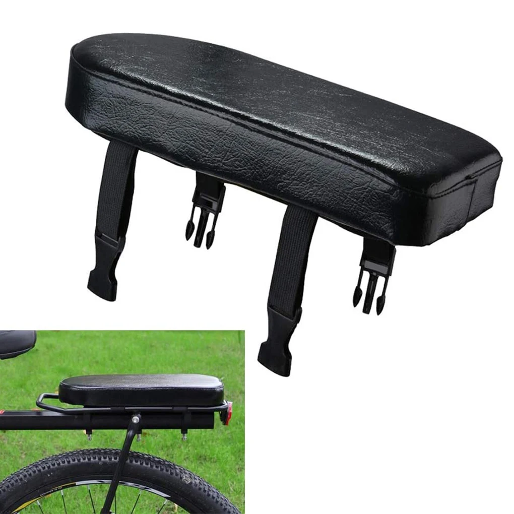Bicycle Rear Seat Cushion Leather Saddle Mountain Bike E-Bike Padded Sports Road Cycling Thicken Wide Pad Child 
Bicycle Rear Seat Cushion Leather Saddle Mountain Bike E-Bike Padded Sports Road Cycling Thicken Wide Pad Child