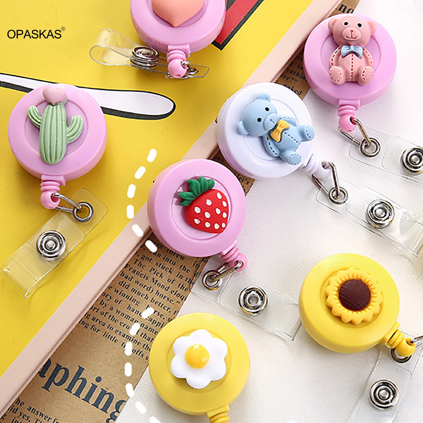 ID Badge Reel Wire Rope Elastic Keychain Sporty Retractable Alarm Key Chain Anti-lost Telescopic Fruit Floral Shaped Keyrings
ID Badge Reel Wire Rope Elastic Keychain Sporty Retractable Alarm Key Chain Anti-lost Telescopic Fruit Floral Shaped Keyrings