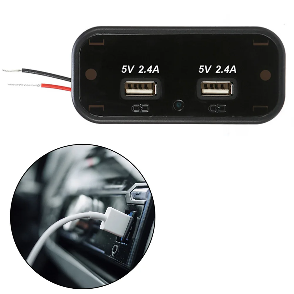 12/24V Fast Car Charger 4.8A DUAL USB Adapter Power Socket Charging Panel Mount Dual USB Output Car Charger Socket
12/24V Fast Car Charger 4.8A DUAL USB Adapter Power Socket Charging Panel Mount Dual USB Output Car Charger Socket