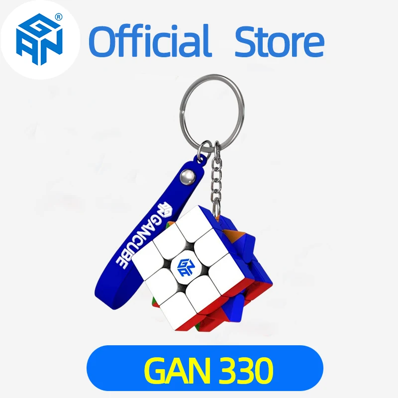 

GAN 330 Keychain Cube 3x3x3 gan330 Mini Speedcube Stickerless 3x3 Speed Cube Professional Magic Cube Puzzle Toys