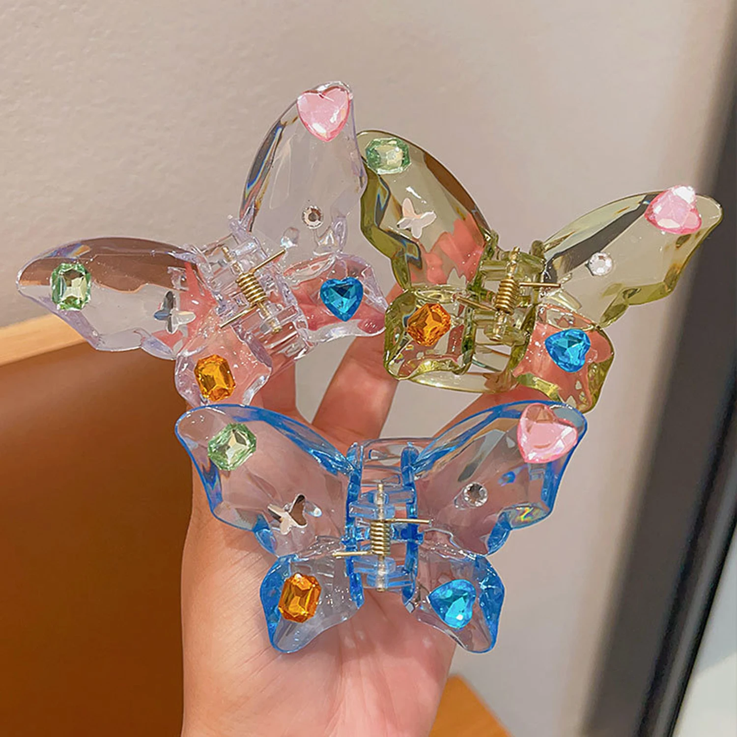 Transparent Crystal Butterfly Hair Claw Clips for Women Girl Korean Style Acrylic Back Head Hair Catch Hairpin Hair Accessories
Transparent Crystal Butterfly Hair Claw Clips for Women Girl Korean Style Acrylic Back Head Hair Catch Hairpin Hair Accessories
