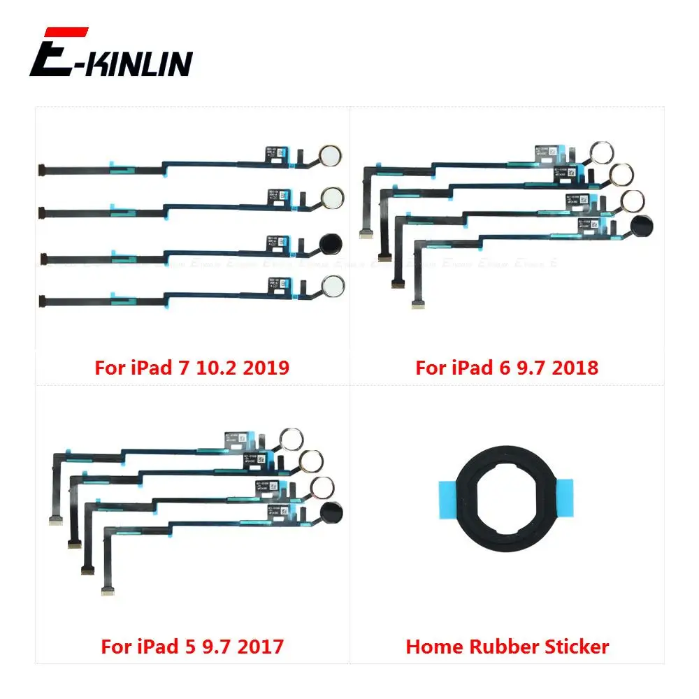 Fingerprint Sensor Connection Home Button For iPad 5 6 9.7 2017 2018 10.2 2019 Touch ID Return Button Menu Connector Flex Cable
Fingerprint Sensor Connection Home Button For iPad 5 6 9.7 2017 2018 10.2 2019 Touch ID Return Button Menu Connector Flex Cable