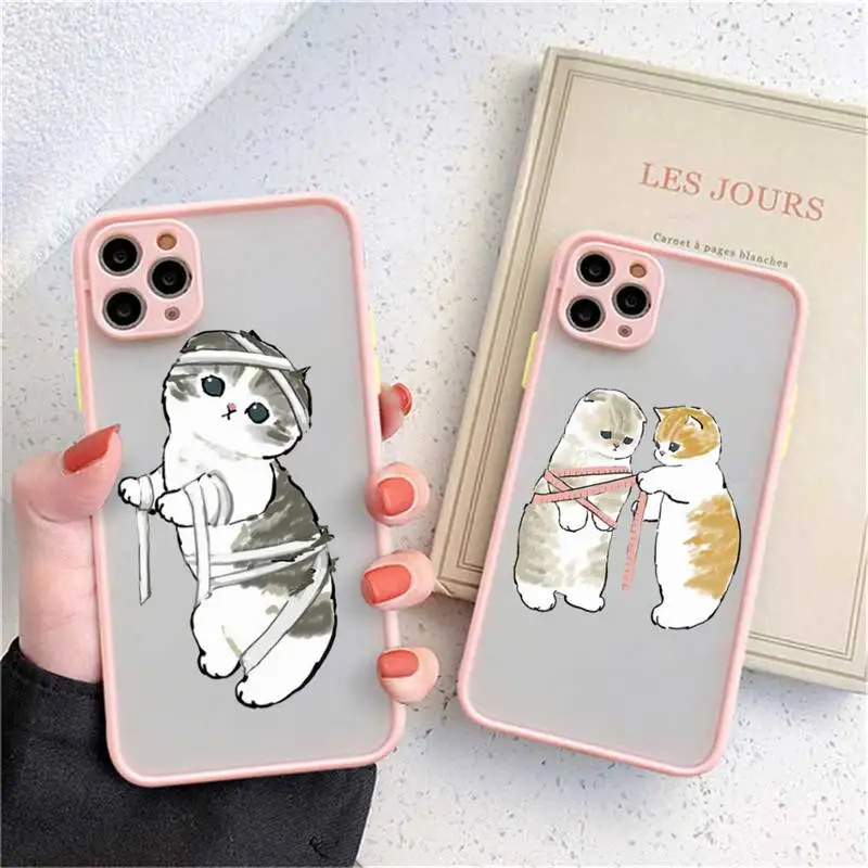 Funny cat cute cartoon Phone Case matte transparent For iphone 11 12 13 7 8 plus mini x xs xr pro max cover
Funny cat cute cartoon Phone Case matte transparent For iphone 11 12 13 7 8 plus mini x xs xr pro max cover