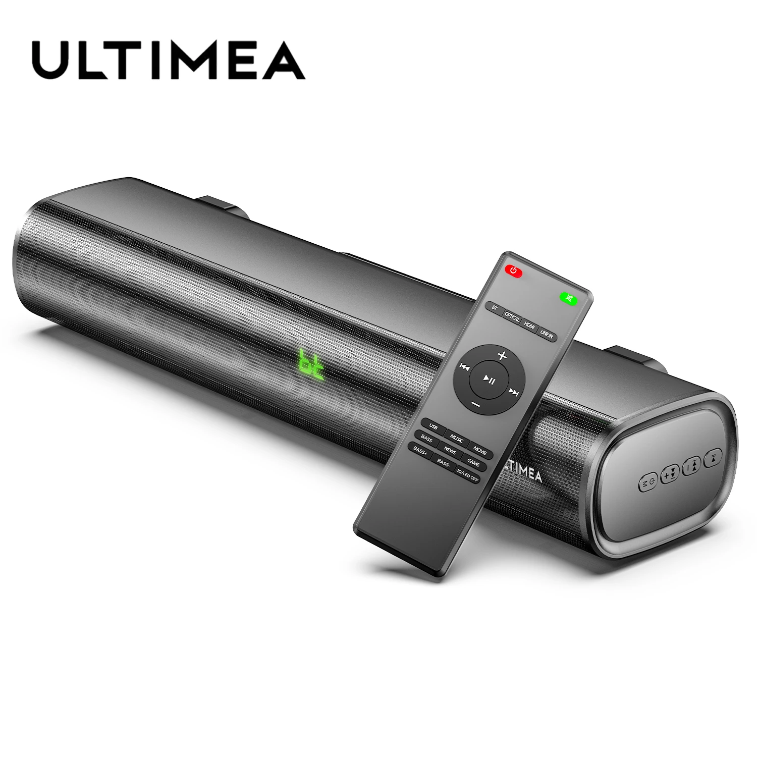 ULTIMEA 50W TV Sound Bar Wired Bluetooth Home Bulid-in DSP 3D Stereo Surround Mini SoundBar for PC Game TV Bluetooth Speakers
ULTIMEA 50W TV Sound Bar Wired Bluetooth Home Bulid-in DSP 3D Stereo Surround Mini SoundBar for PC Game TV Bluetooth Speakers