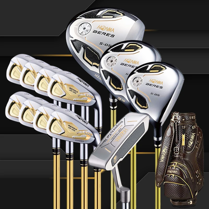 

New 3 Star Golf Club Honma S-05 Men' s Golf Clubs Complete Set With Drivers + Fairway Woods+Putters +Bags
