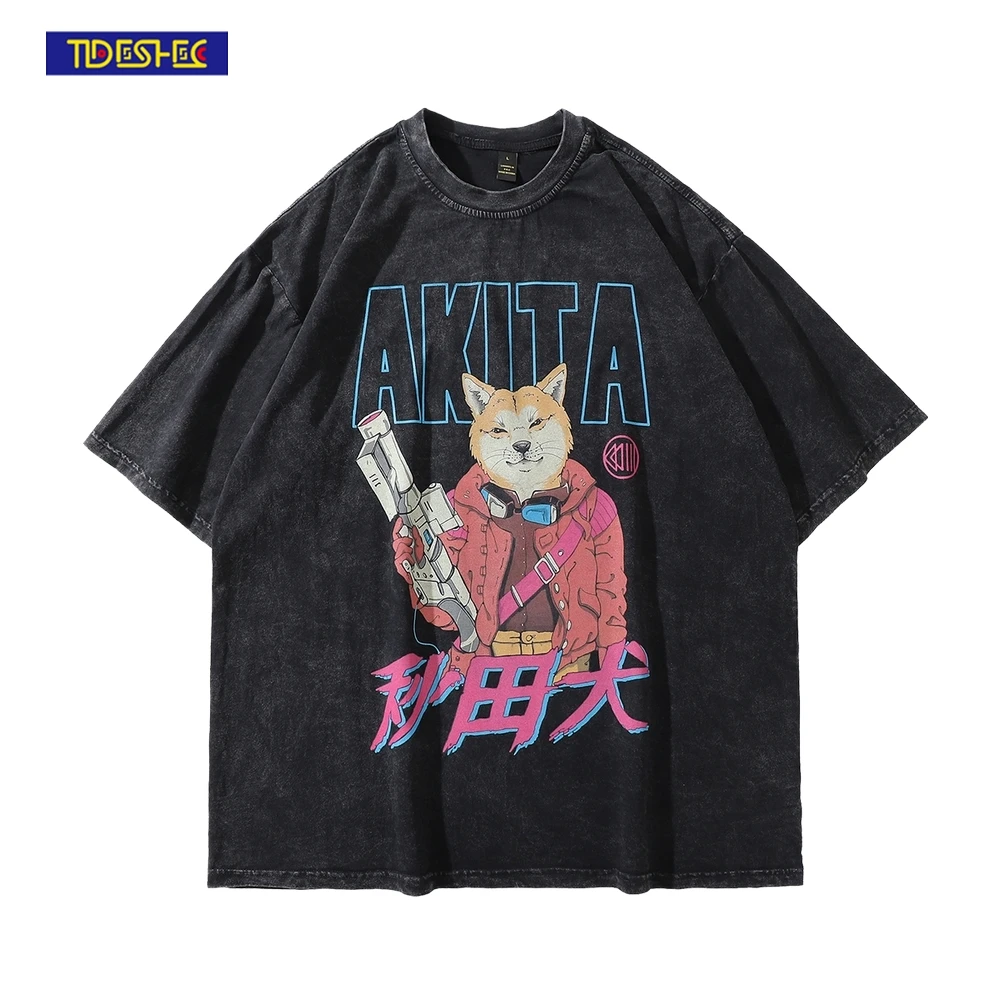 Men Washed Retro T-Shirts Men 2022 Summer Akita Inu Graphic Print T Shirt Cotton Oversized Vintage T-Shirt Men Fashion Tops Tees
Men Washed Retro T-Shirts Men 2022 Summer Akita Inu Graphic Print T Shirt Cotton Oversized Vintage T-Shirt Men Fashion Tops Tees