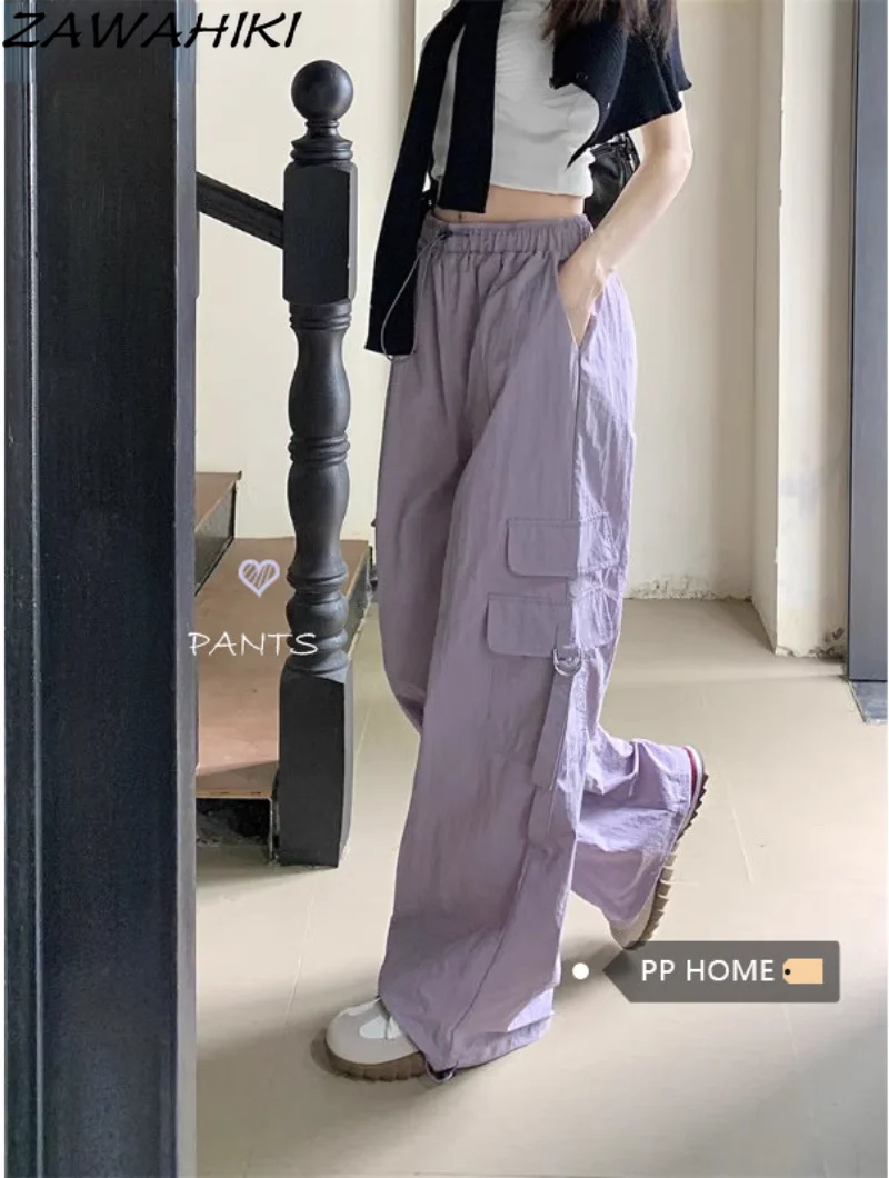 Streetwear Cool Girls Korean Summer Japanese Fashion Chic Designed Pants Loose Drawstring Wide Leg Solid Color Casual Casual
Streetwear Cool Girls Korean Summer Japanese Fashion Chic Designed Pants Loose Drawstring Wide Leg Solid Color Casual Casual