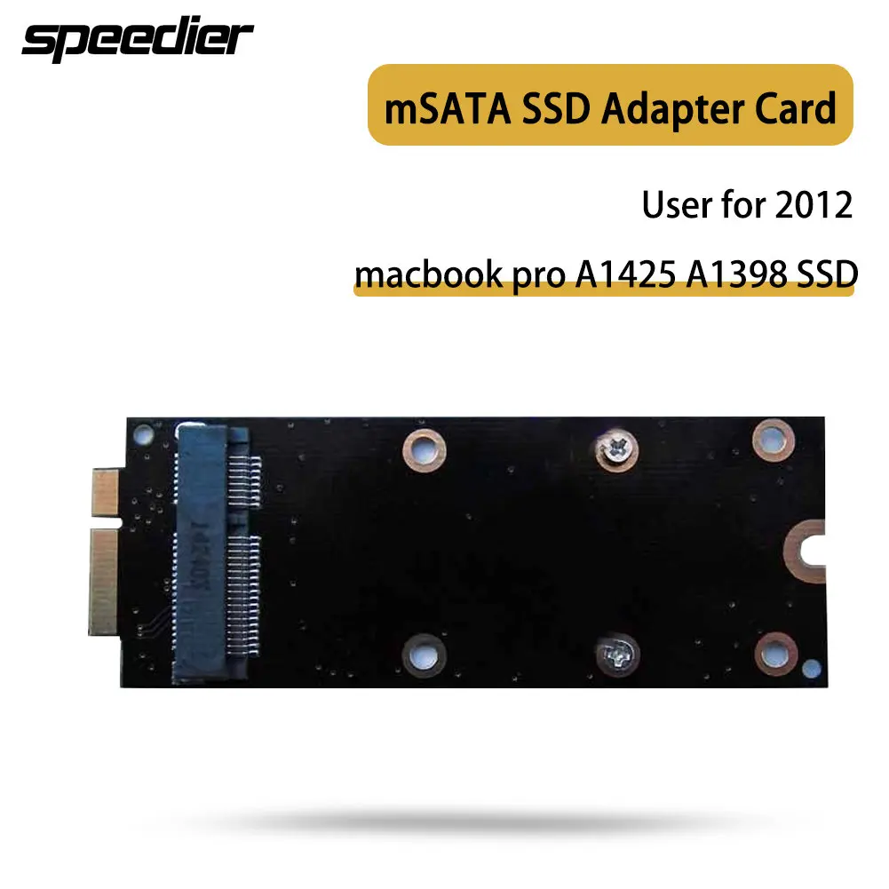 MSATA SSD Adapter Card for 2012 Macbook Pro A1425 A1398 MC975 MC976 MD212 MD213 ME662 ME664 ME665 SSD
MSATA SSD Adapter Card for 2012 Macbook Pro A1425 A1398 MC975 MC976 MD212 MD213 ME662 ME664 ME665 SSD