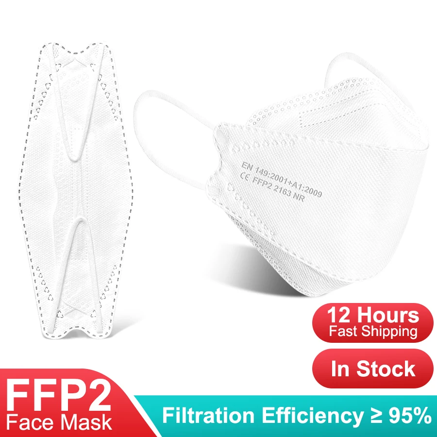 20-100Pcs Adult FFP2 kn95 Masks FIsh Style Ce Approved Spain France Free Fast Shipping fpp2 Face Cover Protection Safety
20-100Pcs Adult FFP2 kn95 Masks FIsh Style Ce Approved Spain France Free Fast Shipping fpp2 Face Cover Protection Safety