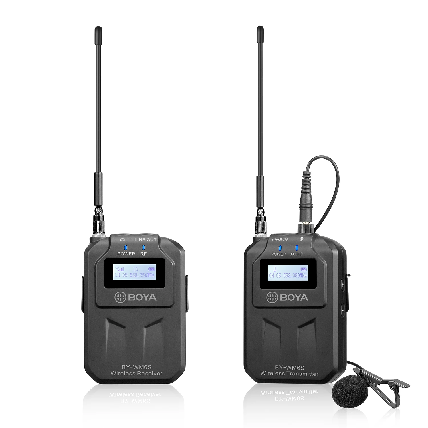 BOYA BY-WM6S Omnidirectiona UHF Wireless Microphone CH48 70m Range for Smartphone Tablet DSLR SLR Camera Camcorder Audio Recorde
BOYA BY-WM6S Omnidirectiona UHF Wireless Microphone CH48 70m Range for Smartphone Tablet DSLR SLR Camera Camcorder Audio Recorde