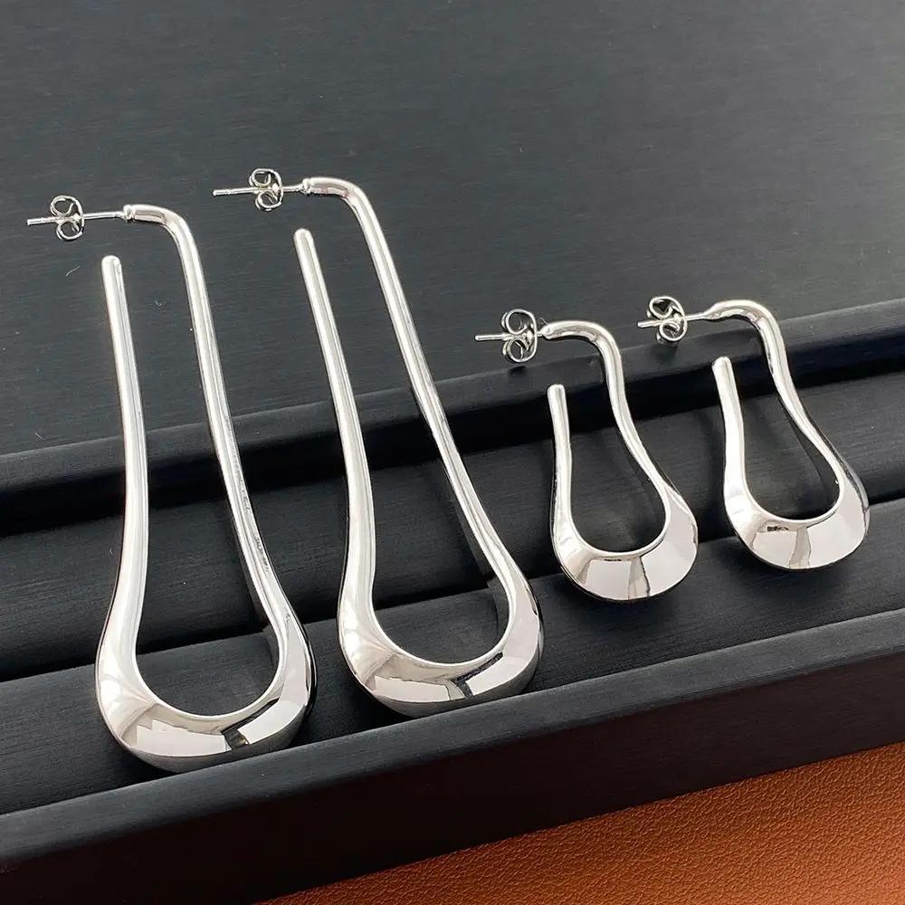 Trendy Europe Irregular Geometry Silver Cool Hanging Earrings For Women Designer Runway Jewelry Accessories Gothic
Trendy Europe Irregular Geometry Silver Cool Hanging Earrings For Women Designer Runway Jewelry Accessories Gothic